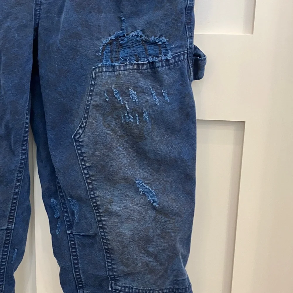 Anthropologie Wanderer Distressed Blue Pants - Picture 6 of 16